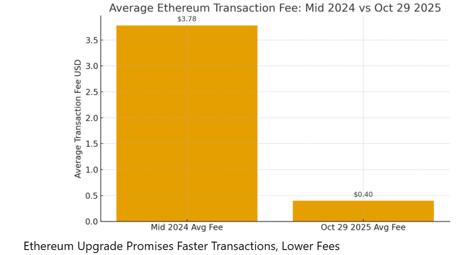Ethereum Upgrade Promises Faster Transactions, Lower Fees
